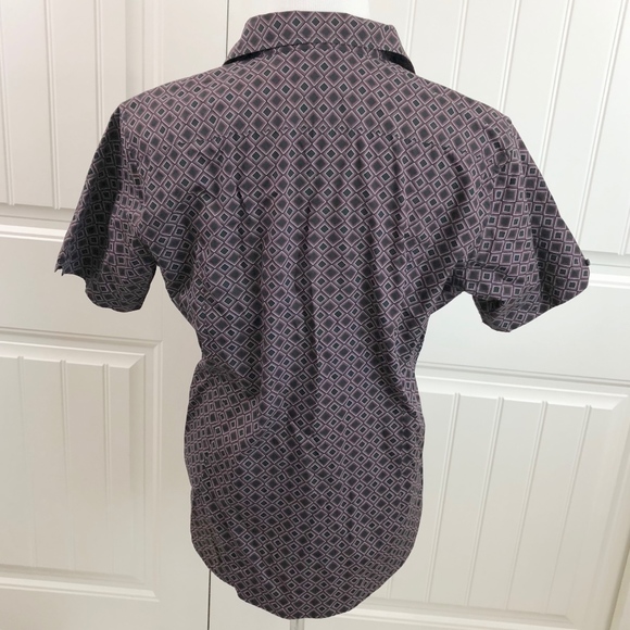 Ben Sherman Short Sleeve Button Down Shirt Black - Picture 7 of 7